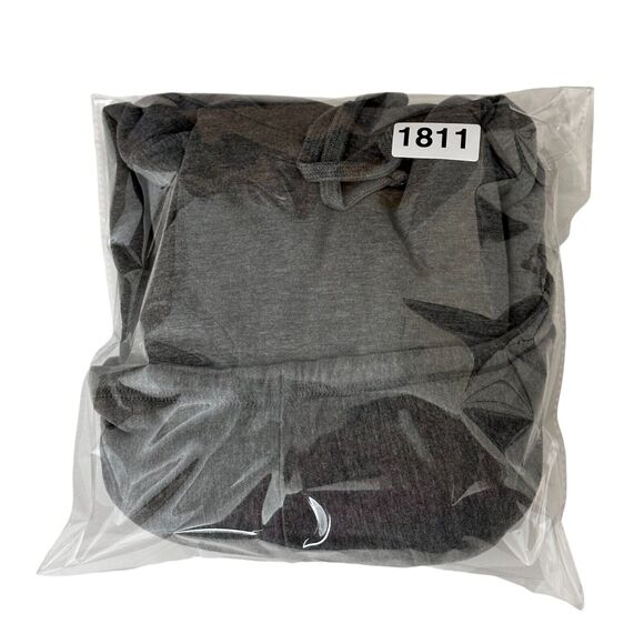 Barefoot Dreams Malibu Collection S Grey Hoodie Lagenlook Artsy Oversized - Picture 7 of 7